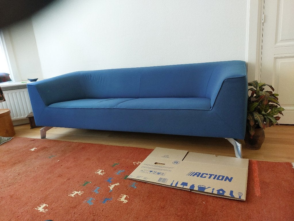 Bankstel pode chat, Huis en Inrichting, Ophalen, Gebruikt, Driepersoons, 75 tot 100 cm