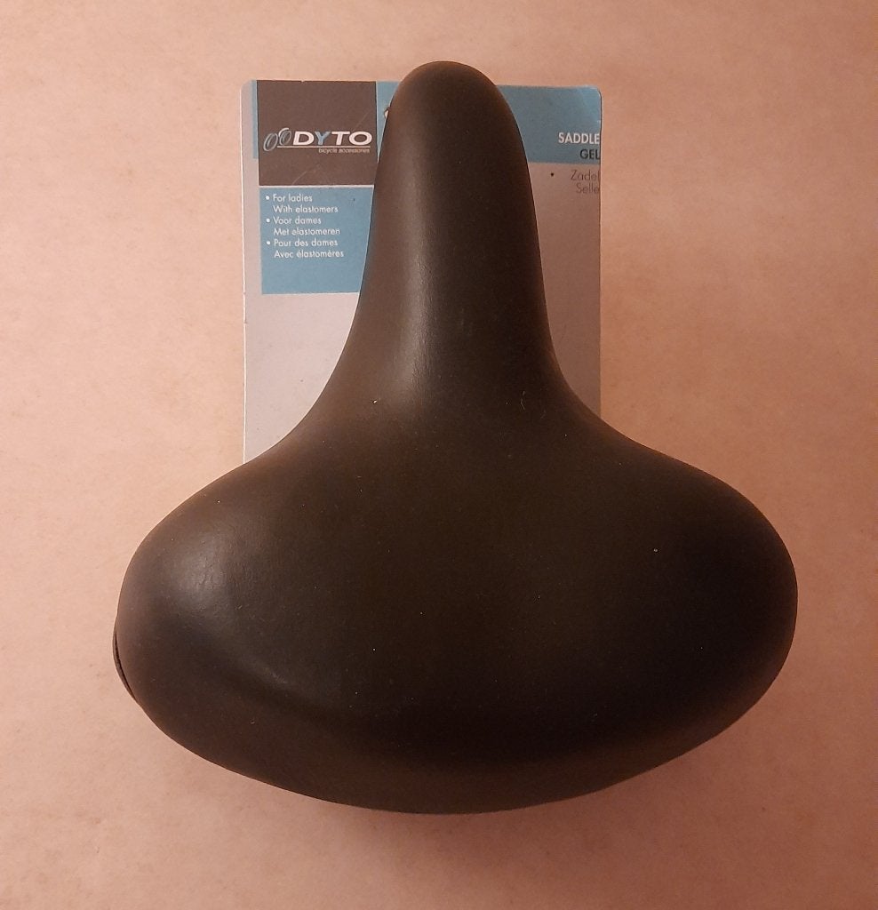 Dyto fietszadel gel dames zwart, Ophalen of Verzenden, Bakfiets, Zadel, Dyto