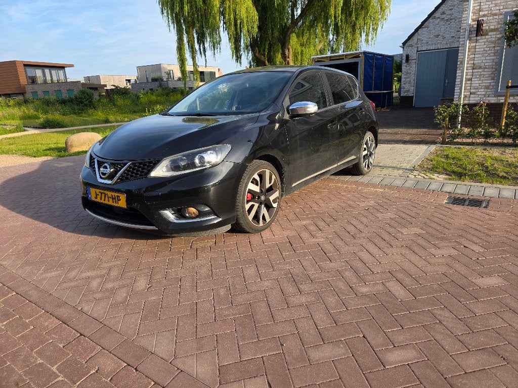 Nissan Pulsar 1.6 Dig-t 190PK 2016 Zwart, Auto's, Nissan, Voorwielaandrijving, Euro 5, 1618 cc, Zwart