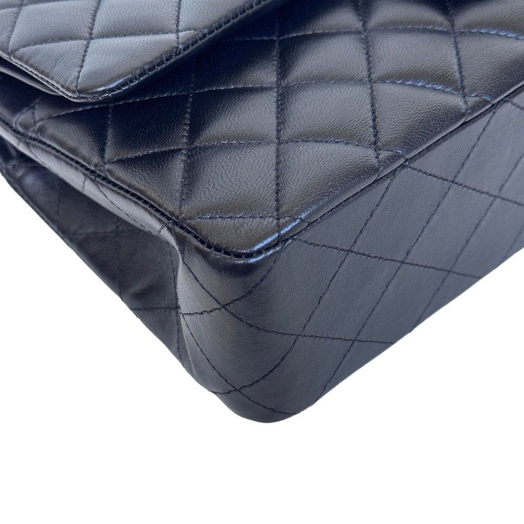 Chanel authentiek handtas crossbody schouder lamsleer zwart image 4