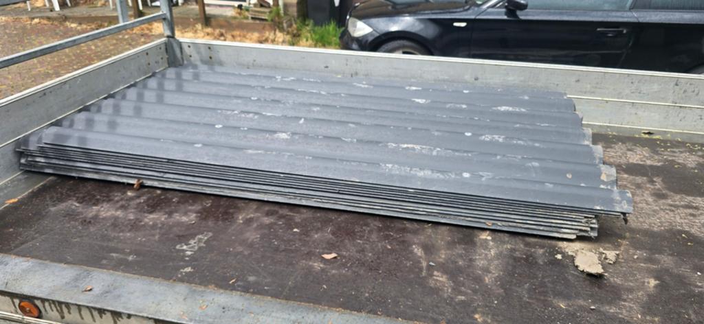 Gratis Golfplaten vezelcement 12 stuks, Ophalen of Verzenden, Gebruikt, Rolsteiger of Kamersteiger, 5 meter of hoger