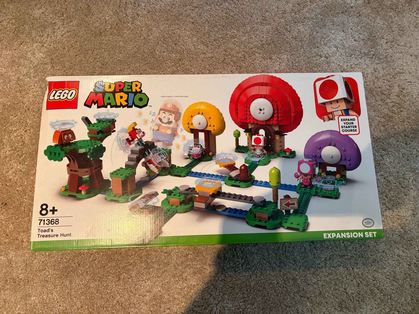 LEGO Super Mario 71368 Toad's Treasure Hunt Uitbreidingsset, Lego, Ophalen of Verzenden, Zo goed als nieuw, Compleet