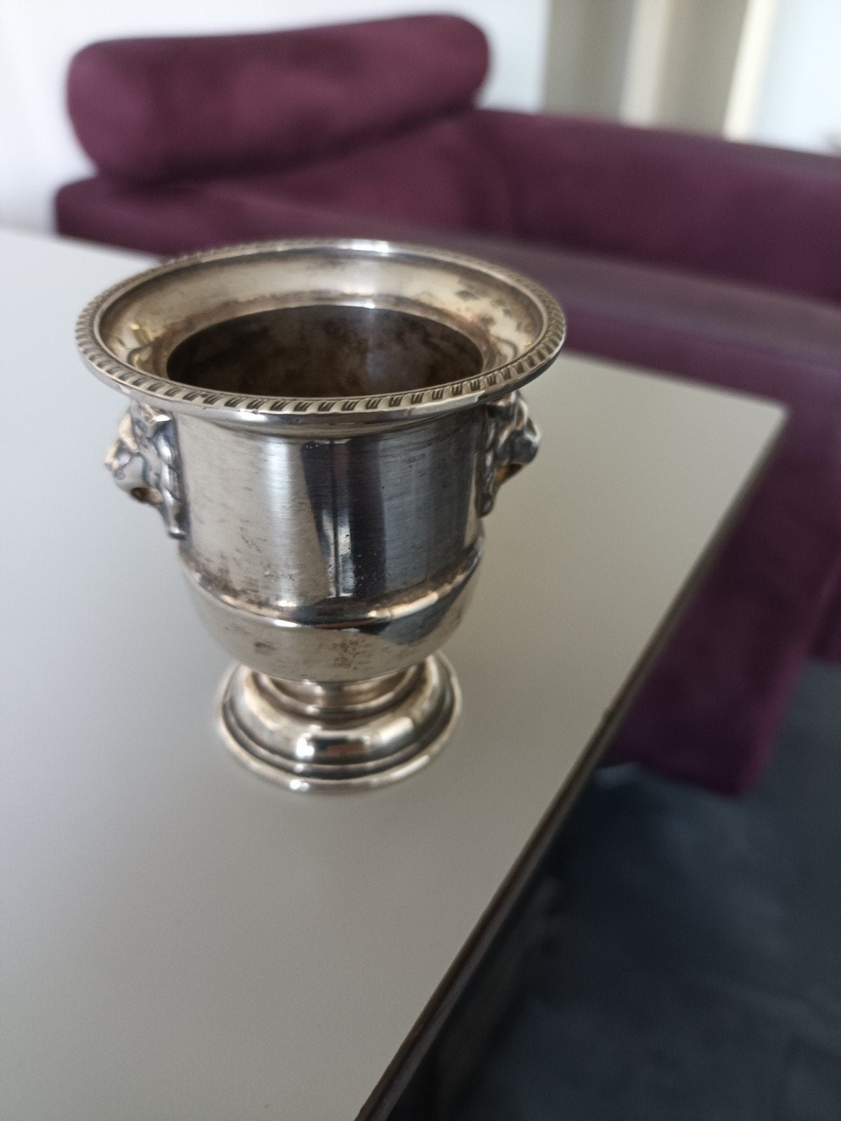 Engels verzilverd vaasje, Ophalen of Verzenden