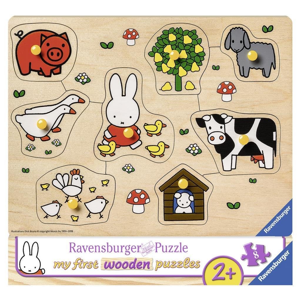Nijntje: Houten op de boerderij puzzel 8-delig, Kinderen en Baby's, Speelgoed | Kinderpuzzels, ., Nieuw, Ophalen of Verzenden