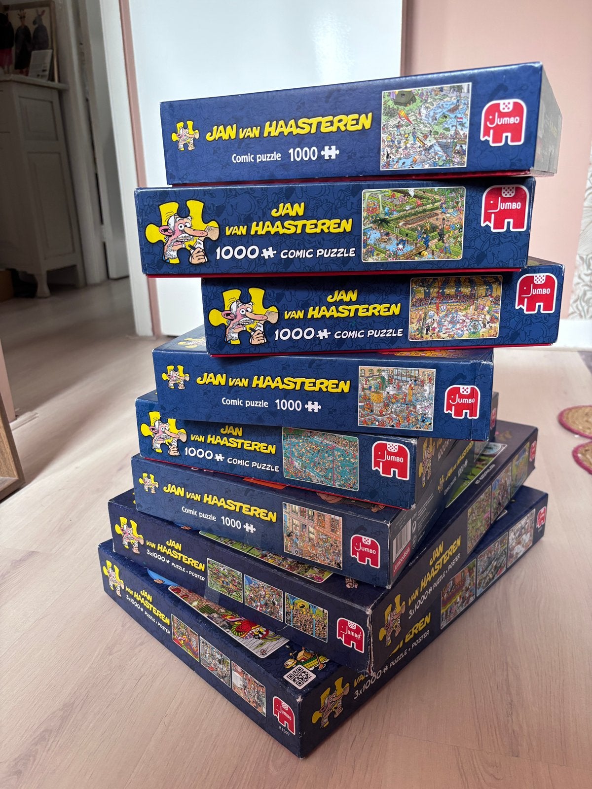DIVERSE Jan van Haasteren 1000 stukjes, Ophalen of Verzenden, 500 t/m 1500 stukjes, Zo goed als nieuw, Legpuzzel