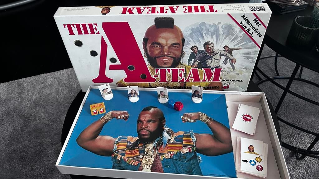 The A-Team Bordspel (1984) - Compleet & Gebruikt, Drie of vier spelers, Ophalen of Verzenden, Gebruikt