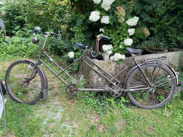 Magneet tandem 1936, Fietsen en Brommers, Fietsen | Tandems, Ophalen, Minder dan 10 versnellingen, Gebruikt, Magneet