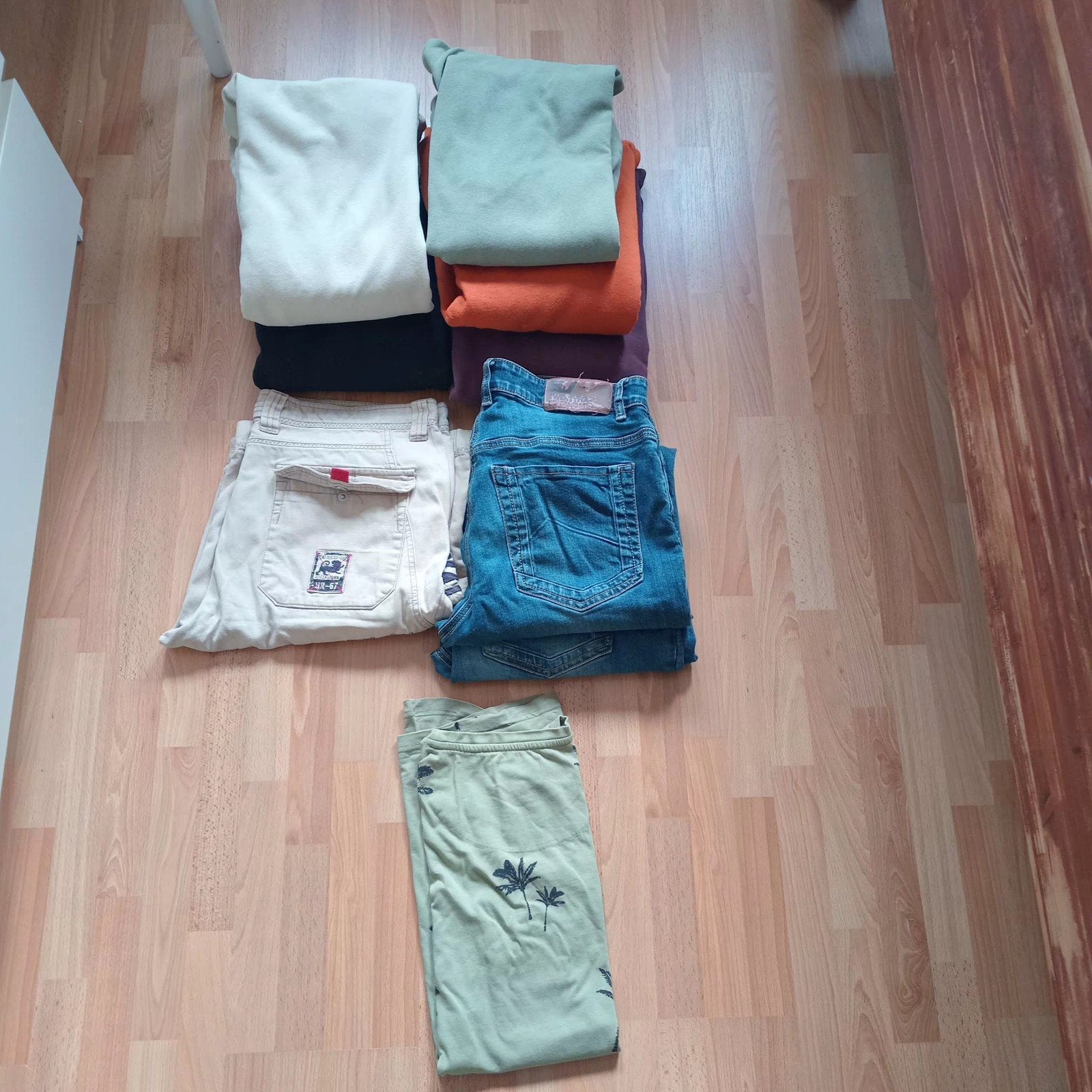 Jongens kledingpakket: 5 hoodies en 2 spijkerbroeken maat L, Ophalen of Verzenden