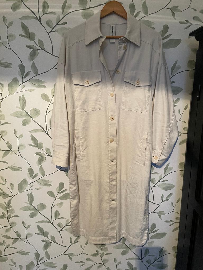 Drykorn ecru lange blouse jas maat small medium 36 38, Drykorn, Beige, Ophalen of Verzenden, Zo goed als nieuw