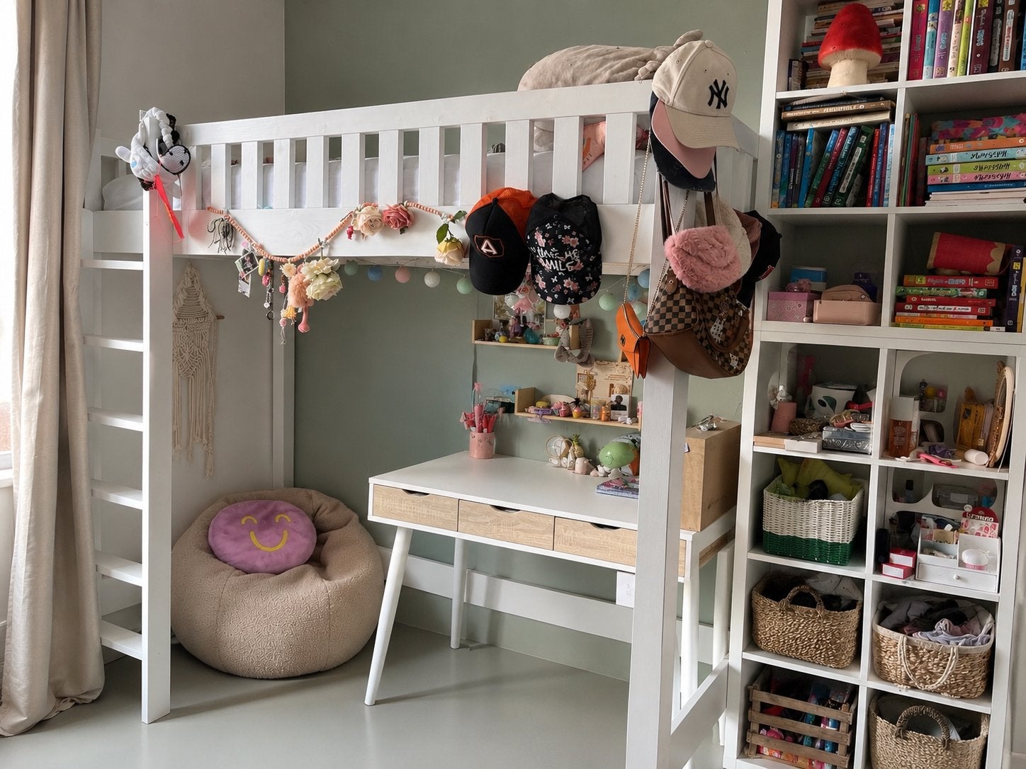 Hoogslaper 200x90cm Rockwood Sanne in zeer goede staat, Ophalen, Zo goed als nieuw, Hoogslaper