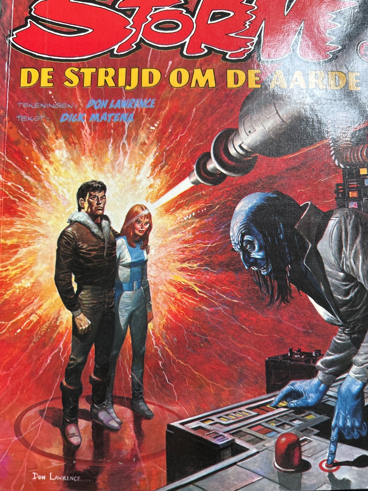 Storm - De Strijd om de Aarde (Eerste Druk 1981), Eén stripboek, Ophalen of Verzenden, Gelezen