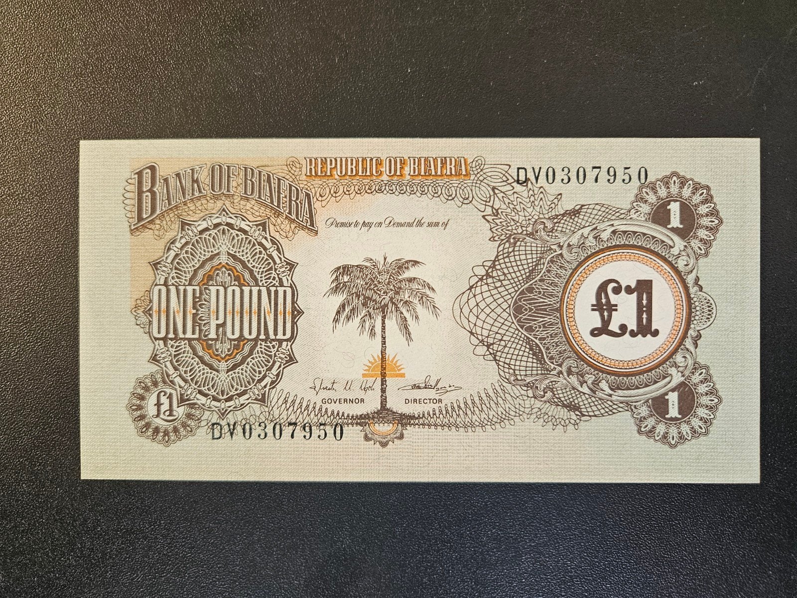 Biafra pick 5a 1968-69 UNC, Postzegels en Munten, Verzenden, Overige landen, Los biljet