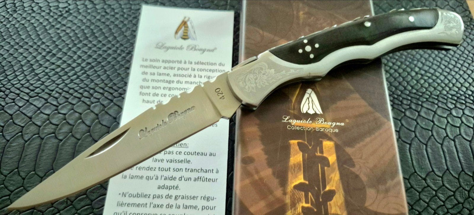Laguiole mes / zakmes  ..ebbenhout.., Ophalen of Verzenden, Nieuw