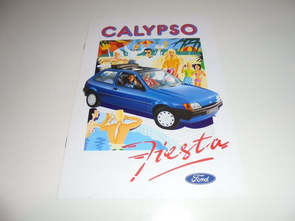brochure Ford Fiesta Calypso  1993, Ophalen of Verzenden, Nieuw, Ford