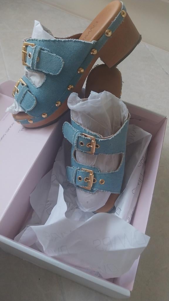 D\\RS jeans klompen 38, Ophalen of Verzenden, Zo goed als nieuw, Blauw