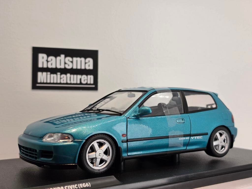 Honda Civic EG6 SIR - Aztec green - 1:18 Solido, Hobby en Vrije tijd, Modelauto's | 1:18, Auto, Solido, Nieuw, Ophalen of Verzenden