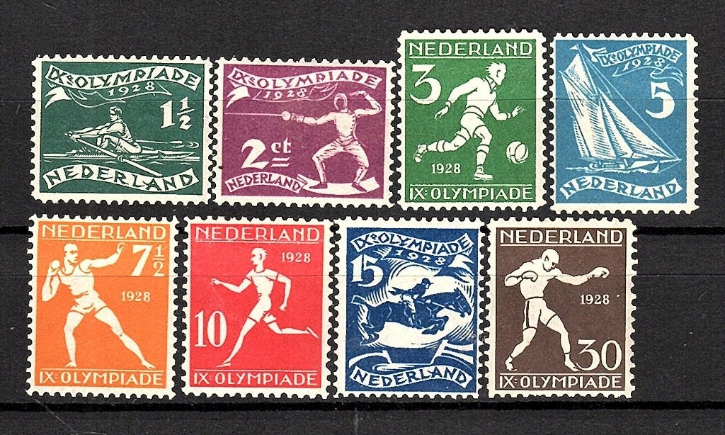 918 nvph 212-219 olympiadezegels1928 ongebruikt zie scans., Postzegels en Munten, Postzegels | Nederland, Ophalen of Verzenden