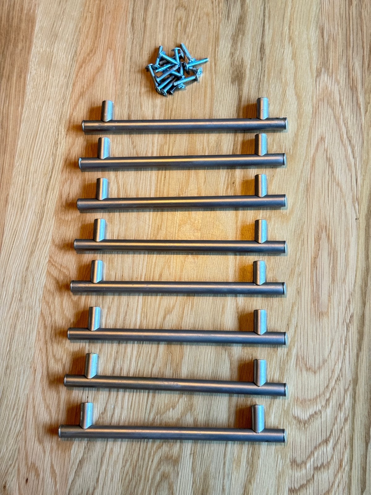 8x Kastbeslag Handgrepen (16mm) met Schroeven, Ophalen, Zilver, Metaal, Overige merken