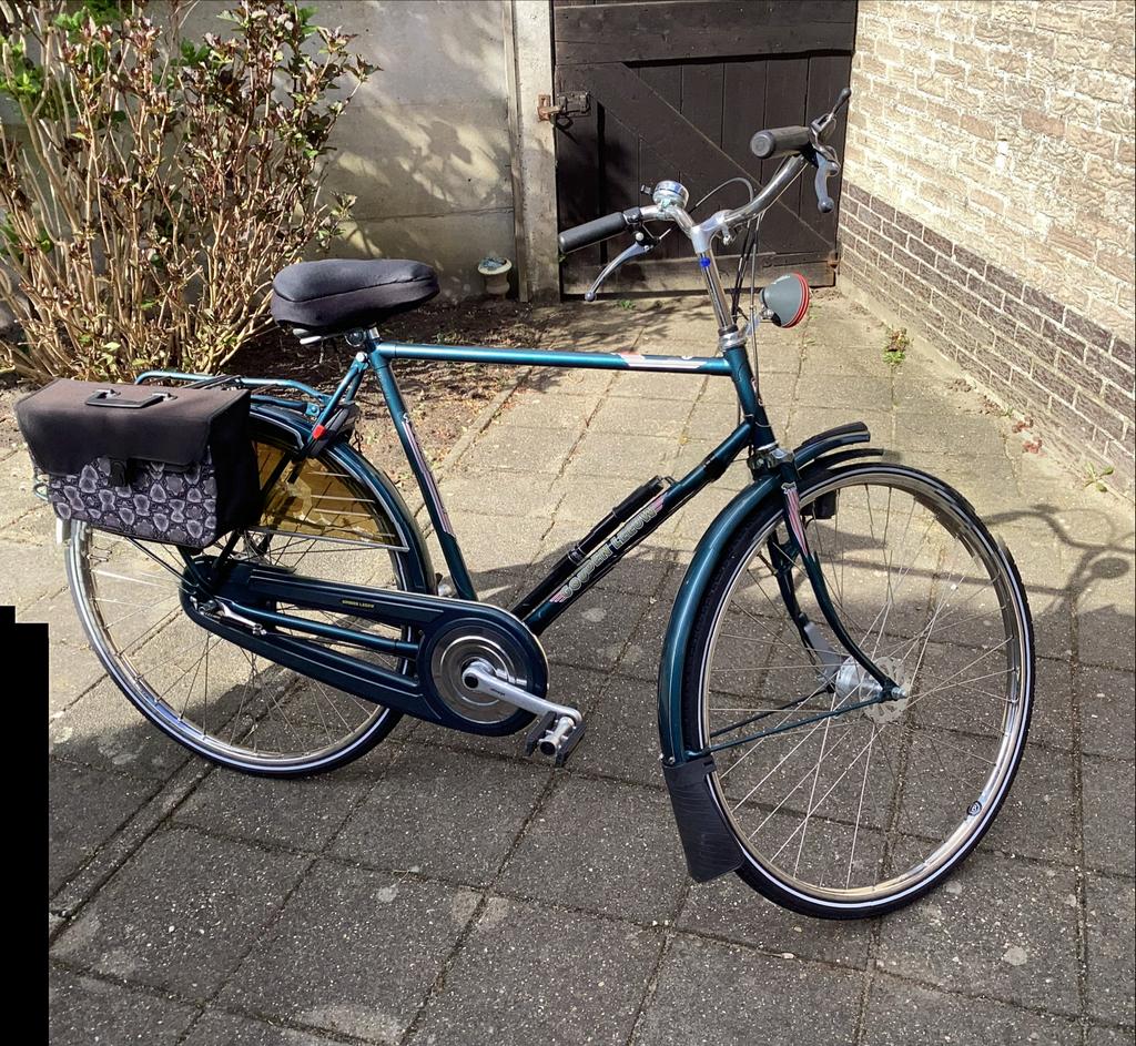 Herenfiets Locomotief 3 versnellingen, 28 inch wielen, Fietsen en Brommers, Gebruikt, Versnellingen, Trommelrem, Ophalen