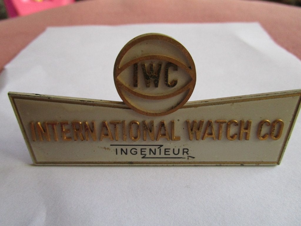 Origineel IWC Ingenieur-display / dealerbord jaren 50, Overige merken, Overige materialen, Polshorloge, 1930 tot 1960