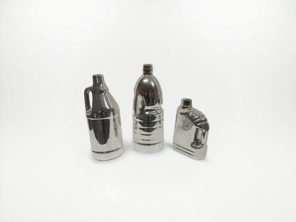 Pols Potten Vazen set – Zilver| 1990s, Ophalen, Overige materialen, Zo goed als nieuw, 5 cm