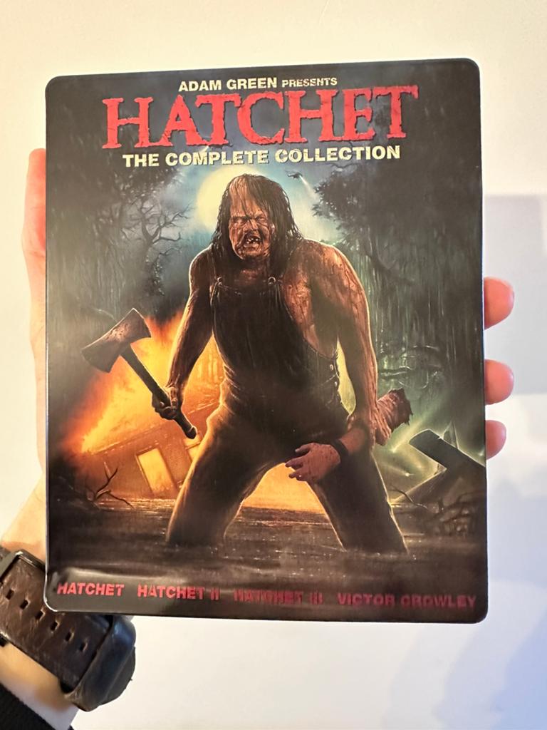 Hatchet collection , steelbook Blu ray, Cd's en Dvd's, Blu-ray, Gebruikt, Horror, Boxset, Ophalen of Verzenden