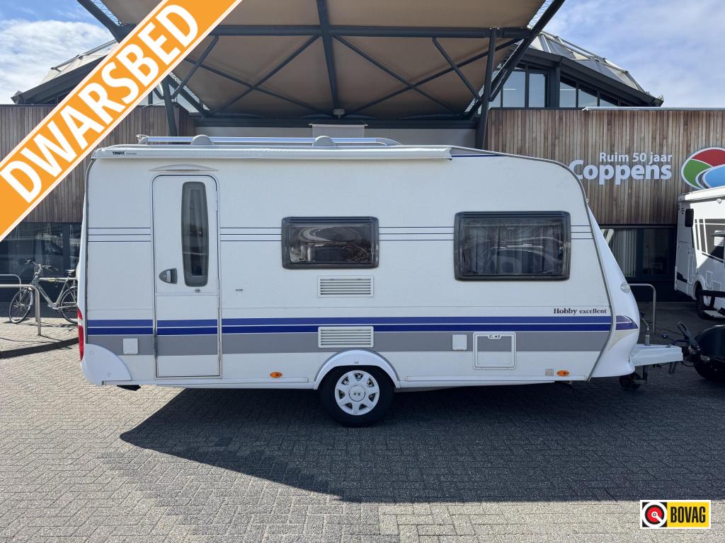 Hobby Excellent 440 SF 2008 MOVER + TENT 250!!!, Caravans en Kamperen, Hobby, Bedrijf, Treinzit, Schokbreker