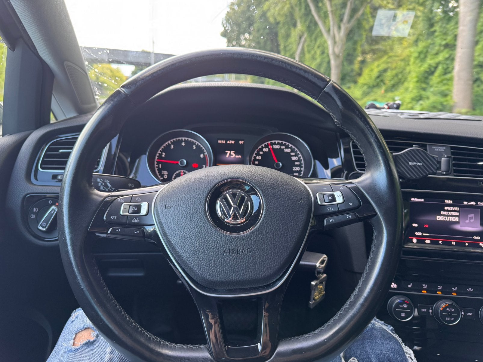 Stuurwiel golf 7.5/7/6 2013-2016 leder + airbag, Ophalen of Verzenden, Nieuw, Volkswagen