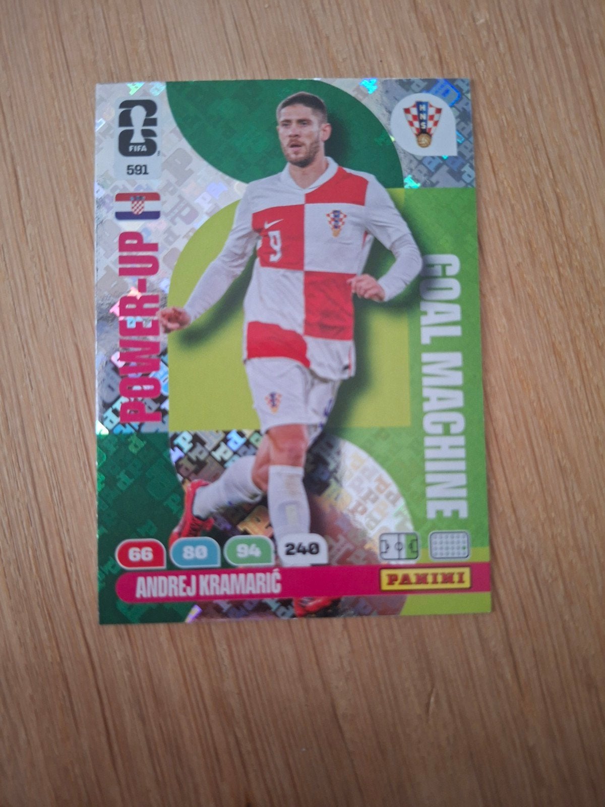 Andrej Kramaric FIFA Power-Up Goal Machine Panini kaart, Ophalen of Verzenden, Zo goed als nieuw, Buitenlandse clubs, Spelerskaart