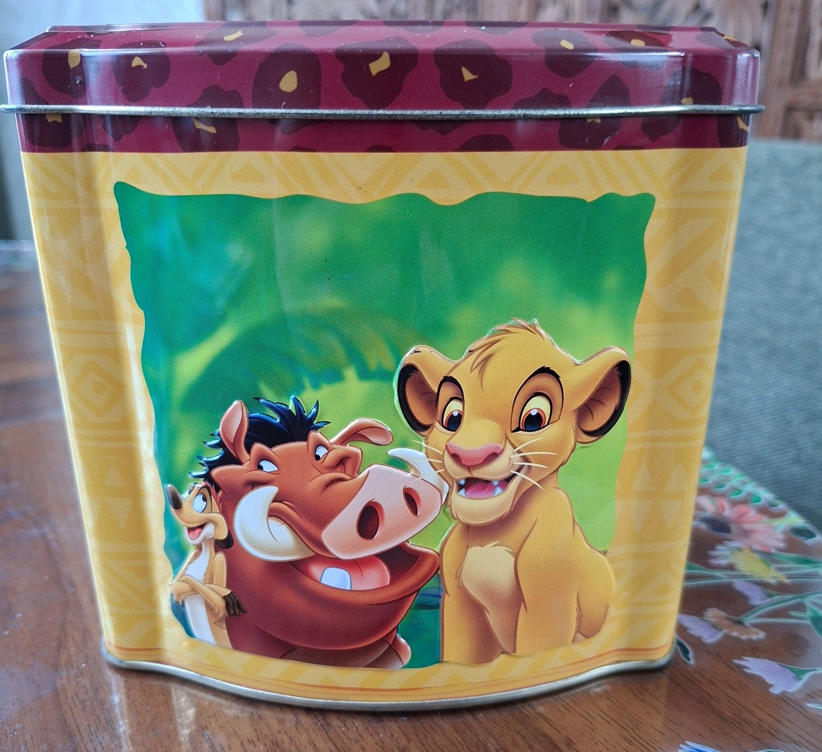 Disney Lion King Muziekdoos Blik - Simba, Timon & Pumbaa, Verzamelen, Ophalen of Verzenden, Leeuwenkoning of Jungle Boek, Gebruikt