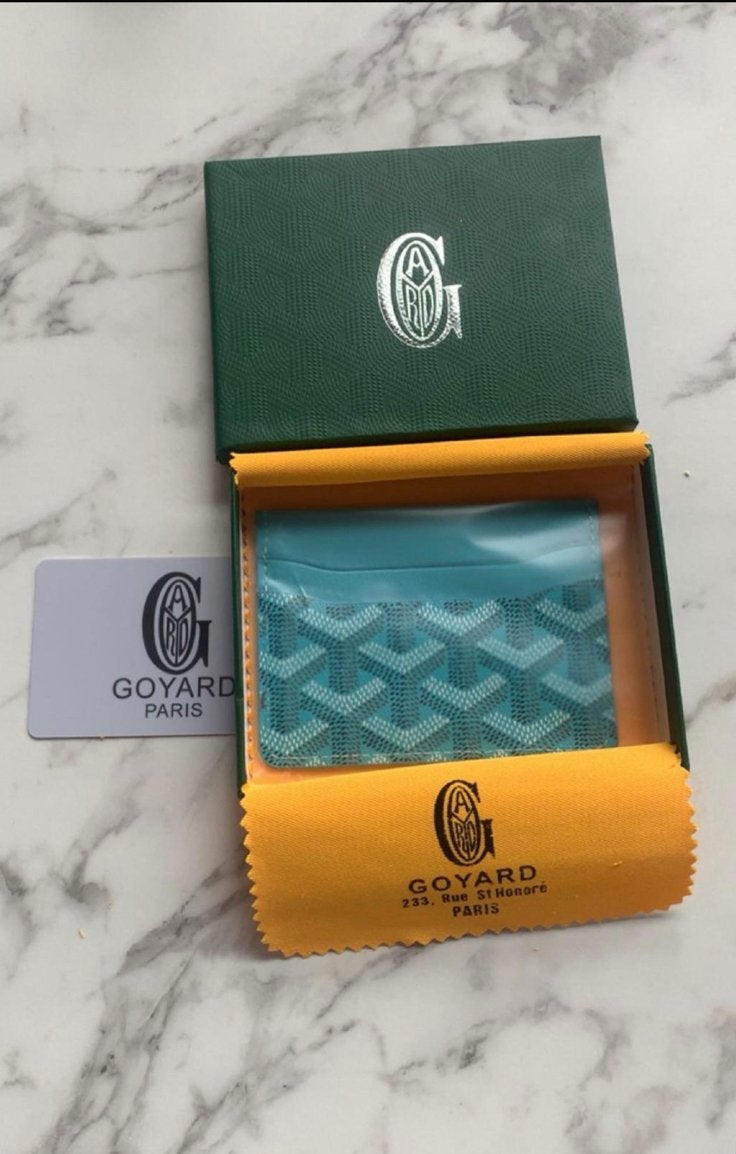 Goyard kaarthouder, Verzenden, Zo goed als nieuw, Groen