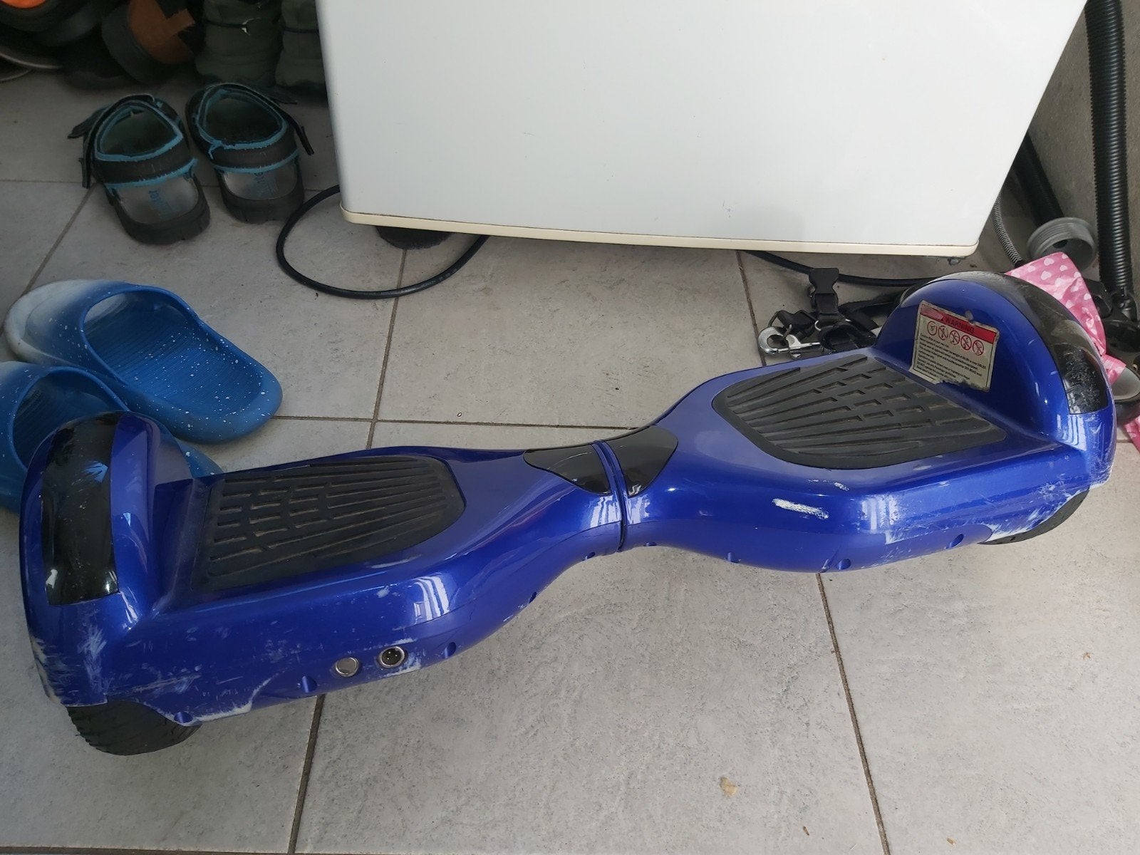 Blauwe Hoverboard met opladder, Ophalen, Gebruikt