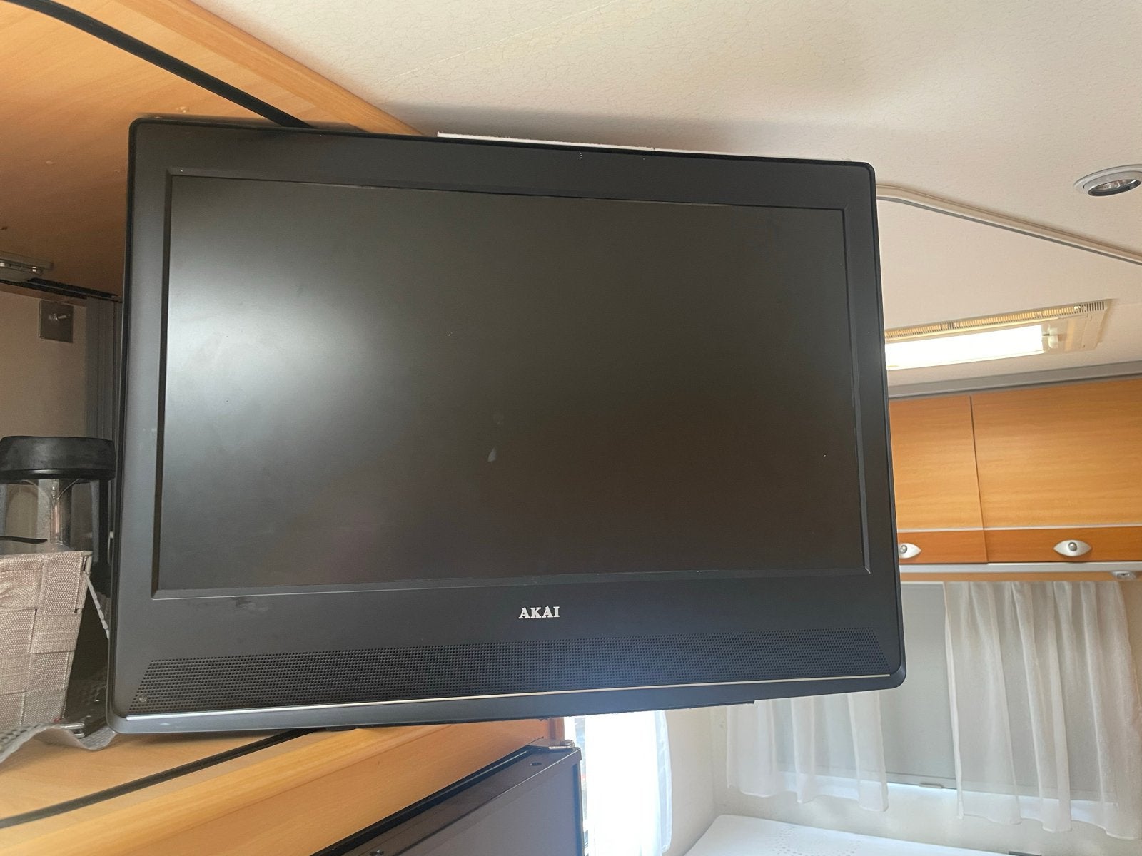 AKAI LCD TV/DVD Combi - Ideaal voor camper of caravan, Gebruikt, 50 Hz, 40 tot 60 cm, Ophalen