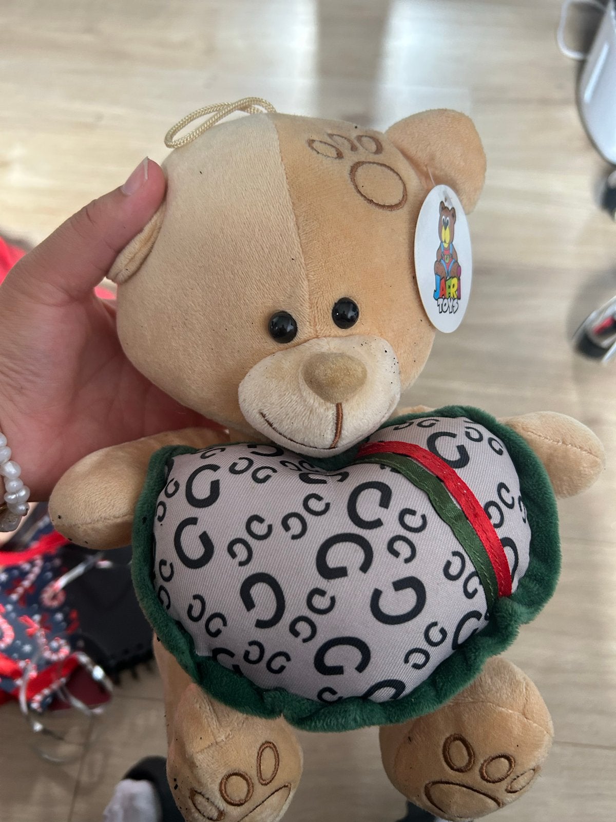 Schattig Knuffelbeertje met Hartje - Zo goed als nieuw, Overige merken, Beer, Ophalen of Verzenden, Middelgroot (20 tot 80 cm)