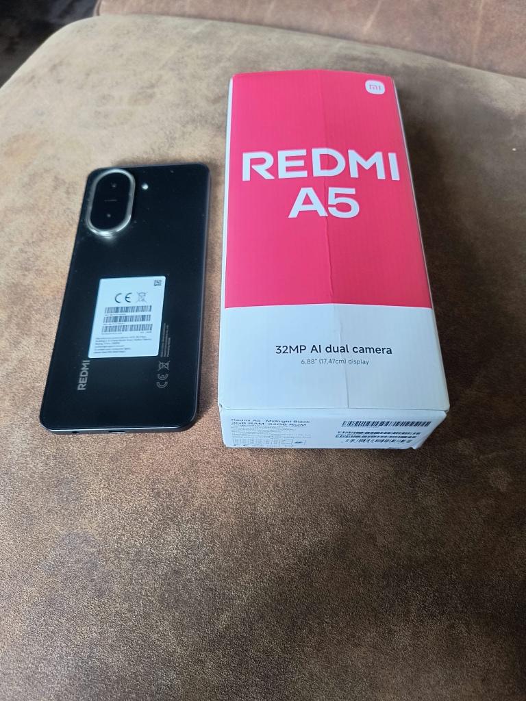 Redmi A5, Overige modellen, Zwart, Touchscreen, Nieuw