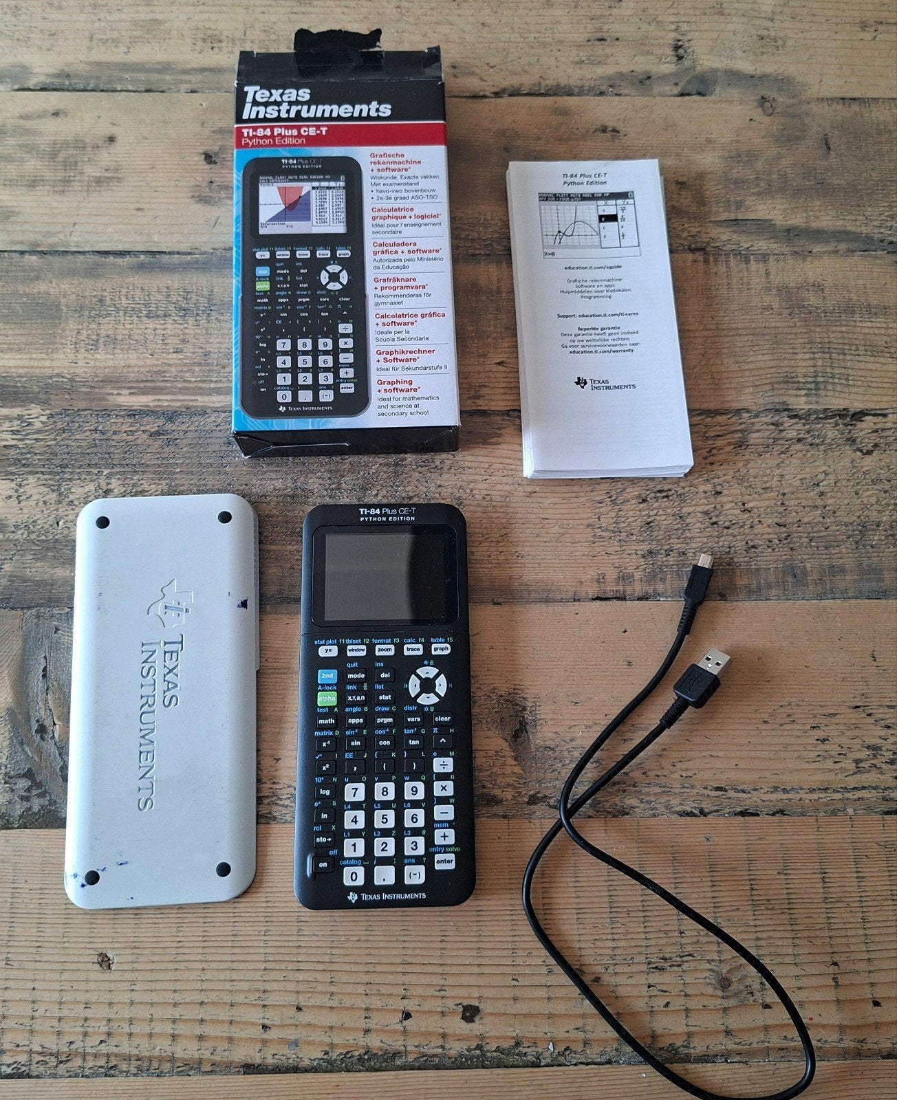 Texas Instruments TI-84 plus CE-T Python Edition, Ophalen of Verzenden, Grafische rekenmachine, Gebruikt