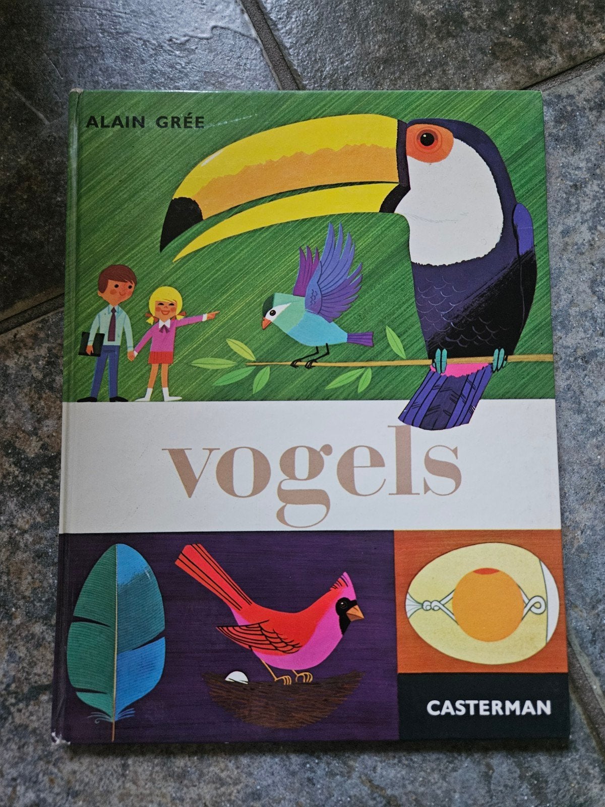 Vintage kinderboek Vogels - Alain Grée (Casterman), Boeken, Ophalen of Verzenden, Gelezen, Alain Grée, Non-fictie