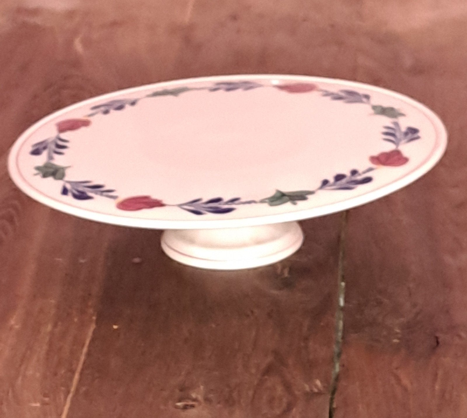 Taartplateau met bloemmotief, Huis en Inrichting, Keuken | Servies, Landelijk/Boerenbont, Nieuw, Ophalen of Verzenden, Royal Boch
