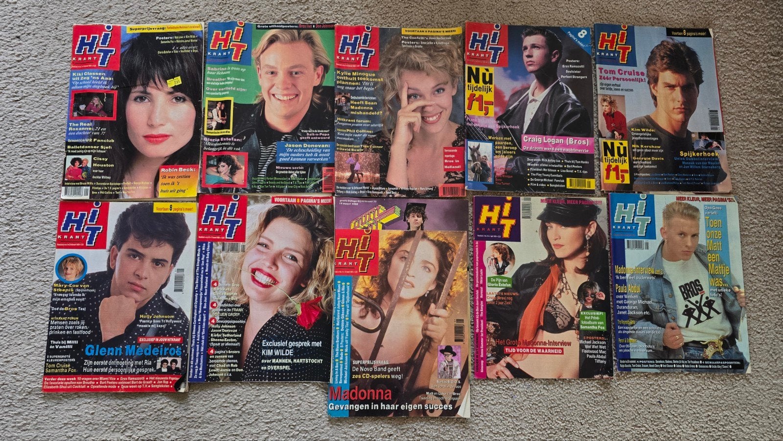 10x hitkrant uit 1989, Ophalen of Verzenden, Gelezen, Muziek, Film of Tv