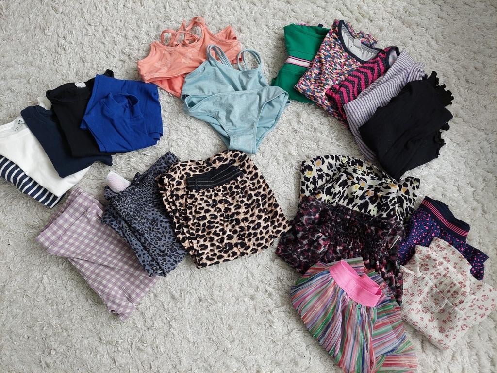 Pakket meidenkleding lente/zomer maat 134/140/146, Kinderen en Baby's, Kinderkleding | Mutsen, Sjaals en Handschoenen, 134 t/m 140