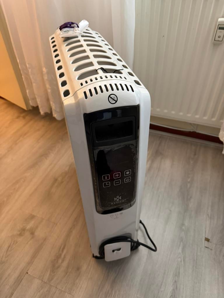 De Kesser 2500 W olieradiator met digitaal display, 30 tot 80 cm, Kachel, Minder dan 60 cm, Ophalen of Verzenden