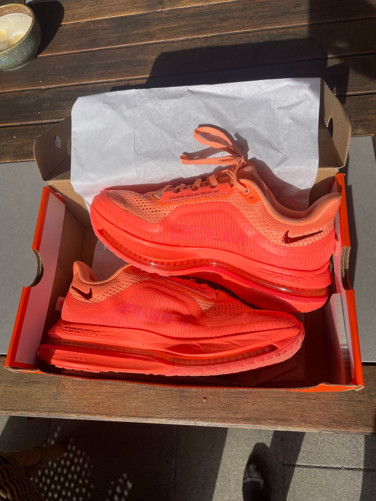 Nike Pegasus Premium - Oranje Hardloopschoenen, Kleding | Dames, Ophalen of Verzenden, Zo goed als nieuw, Oranje, Sportschoenen