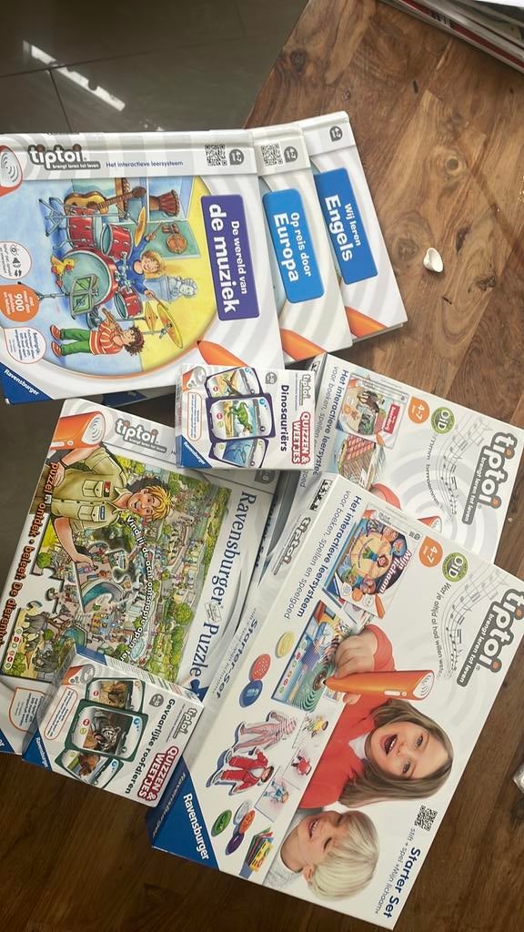Grote set Tiptoi incl. 2 pennen, Kinderen en Baby's, Speelgoed | Educatief en Creatief, Ophalen, Zo goed als nieuw