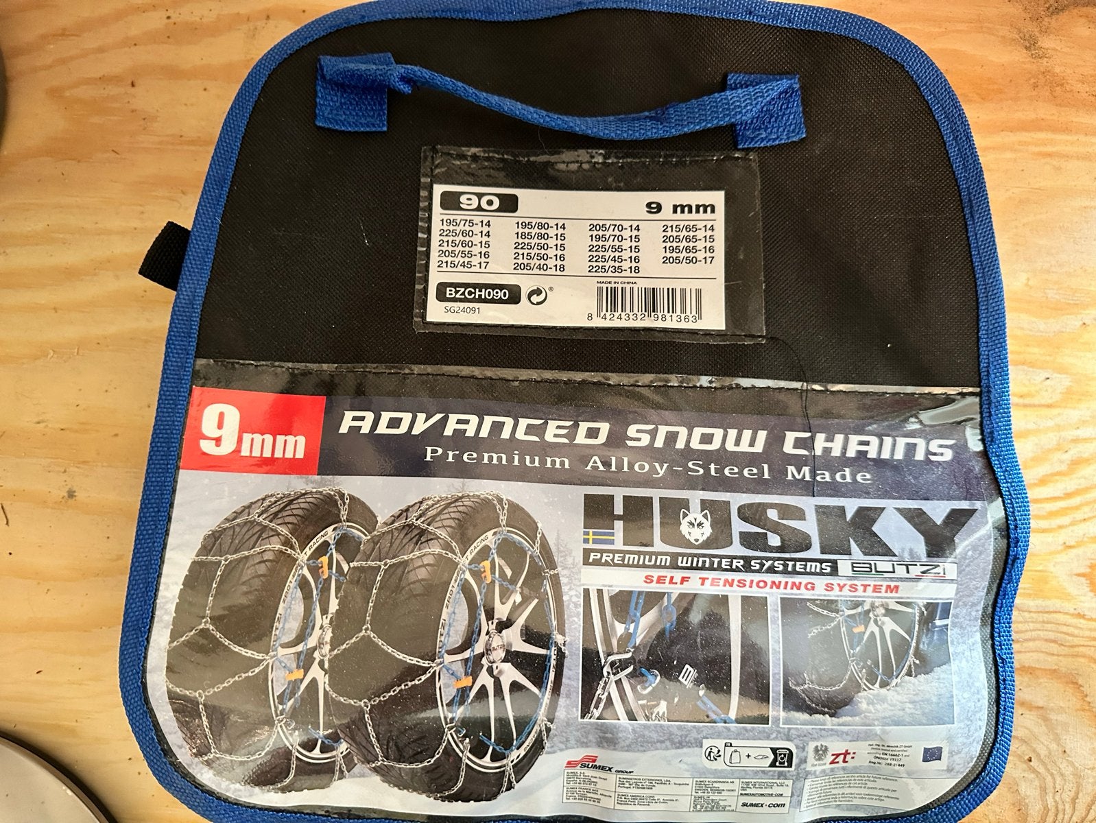 Husky Advanced 9mm Sneeuwkettingen - Premium Kwaliteit, Ophalen, Nieuw