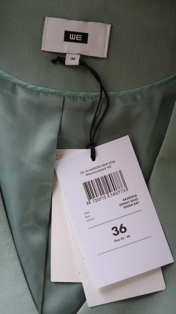 nieuw groen gevoerd WE gilet, Kleding | Dames, Verzenden, WE, Nieuw, Maat 36 (S)
