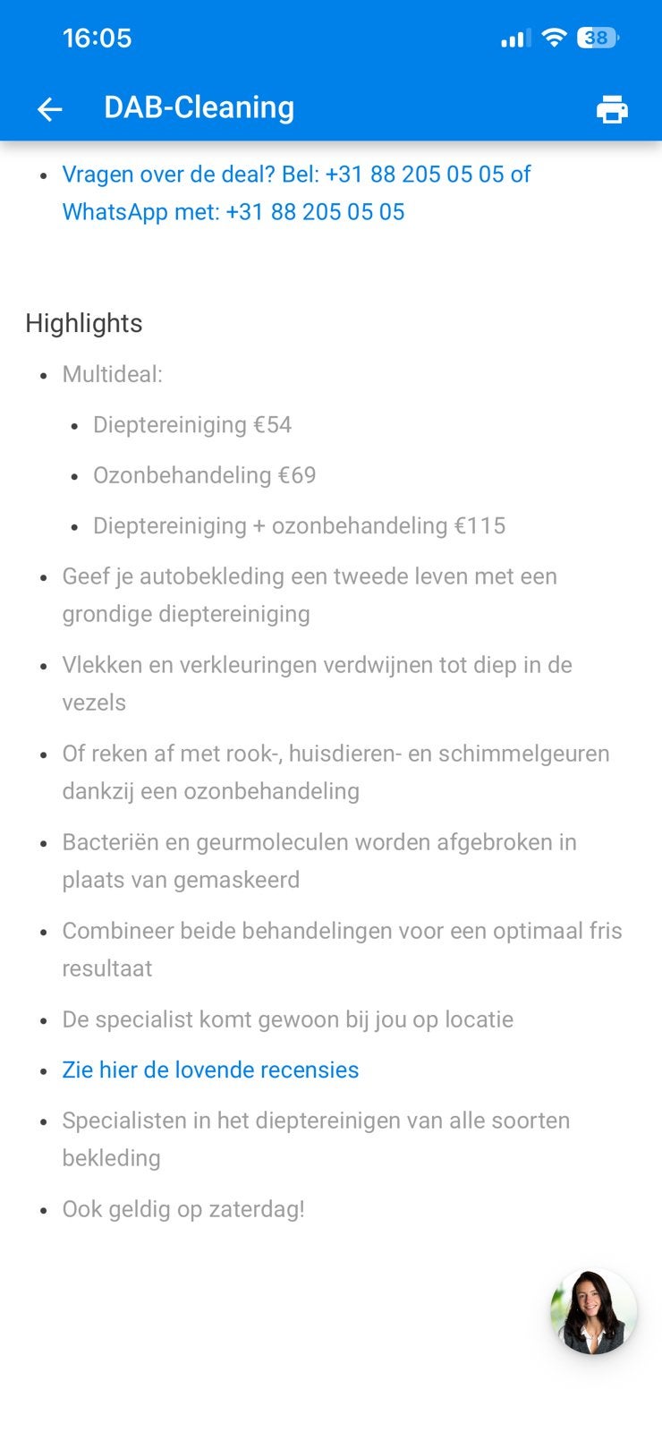 Reinigen autobekleding