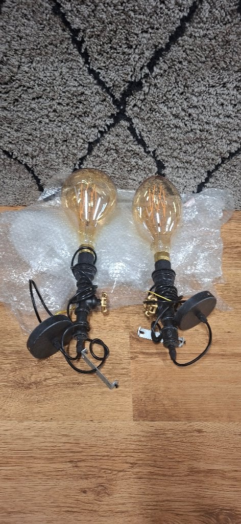 industriële Steampunk lampen, Ophalen, Nieuw, Glas