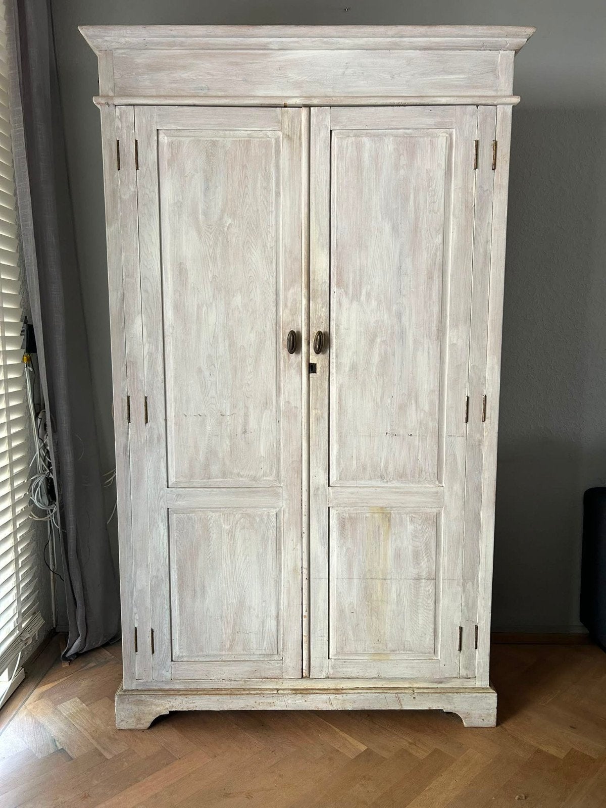 Vintage houten kast met planken en lades, Antiek en Kunst, Antiek | Meubels | Kasten, Ophalen