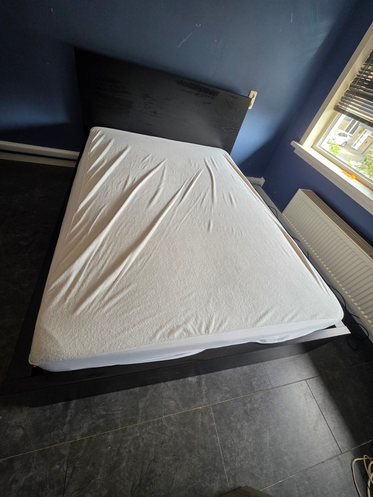 Ikea Malm 2-persoonsbed 140x200 met 4 bedlades, Ophalen, Gebruikt, Tweepersoons, 140 cm