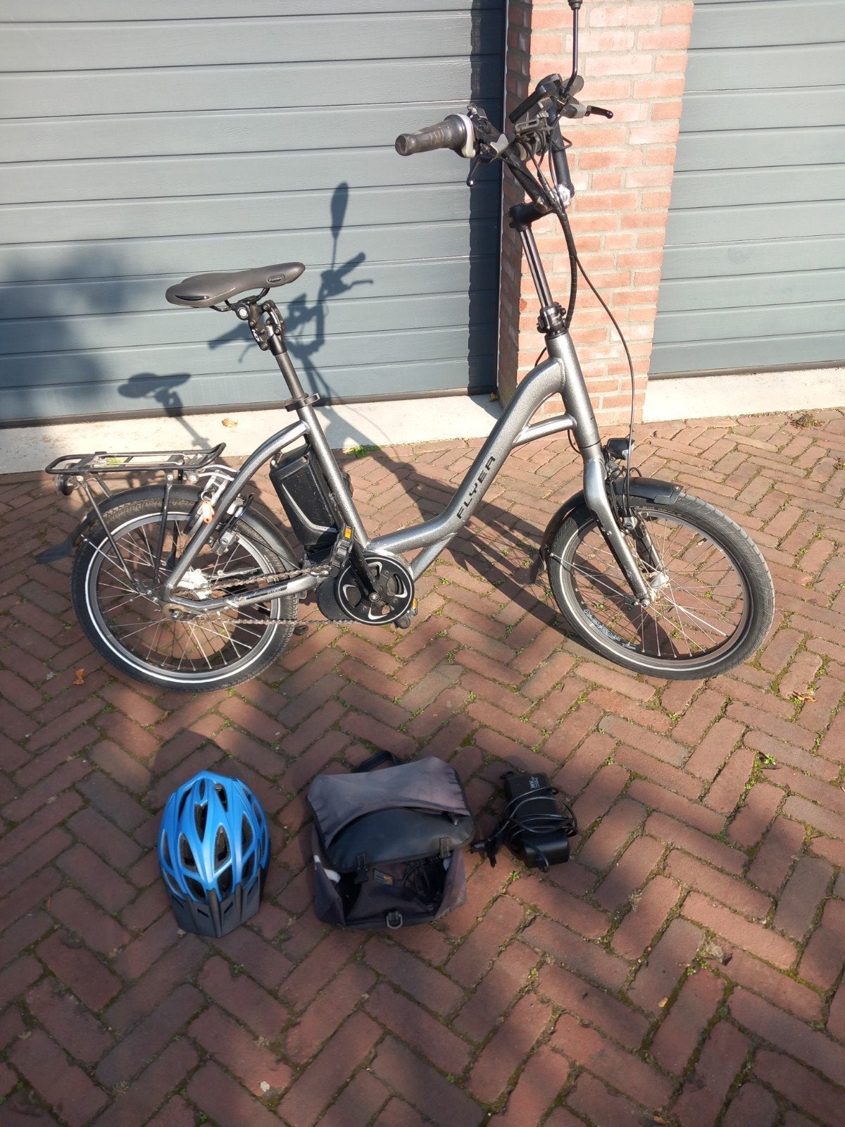 Flyer elektrische fiets met accessoires, Gebruikt, Minder dan 47 cm, 50 km per accu of meer, Ophalen